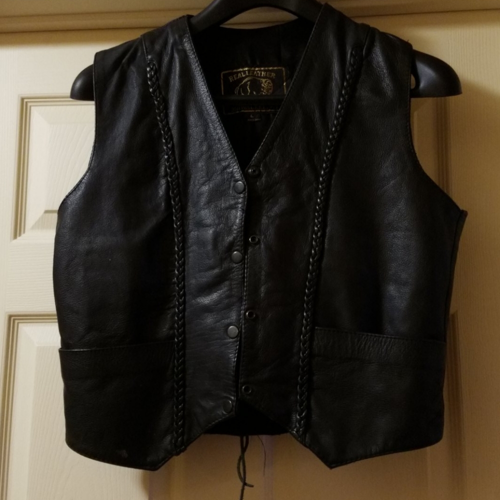 Harley-Davidson Black Leather Vest